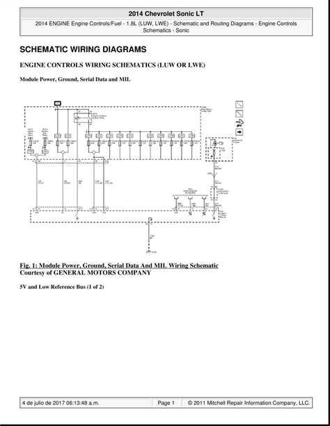 chevrolet sonic wiring diagram 